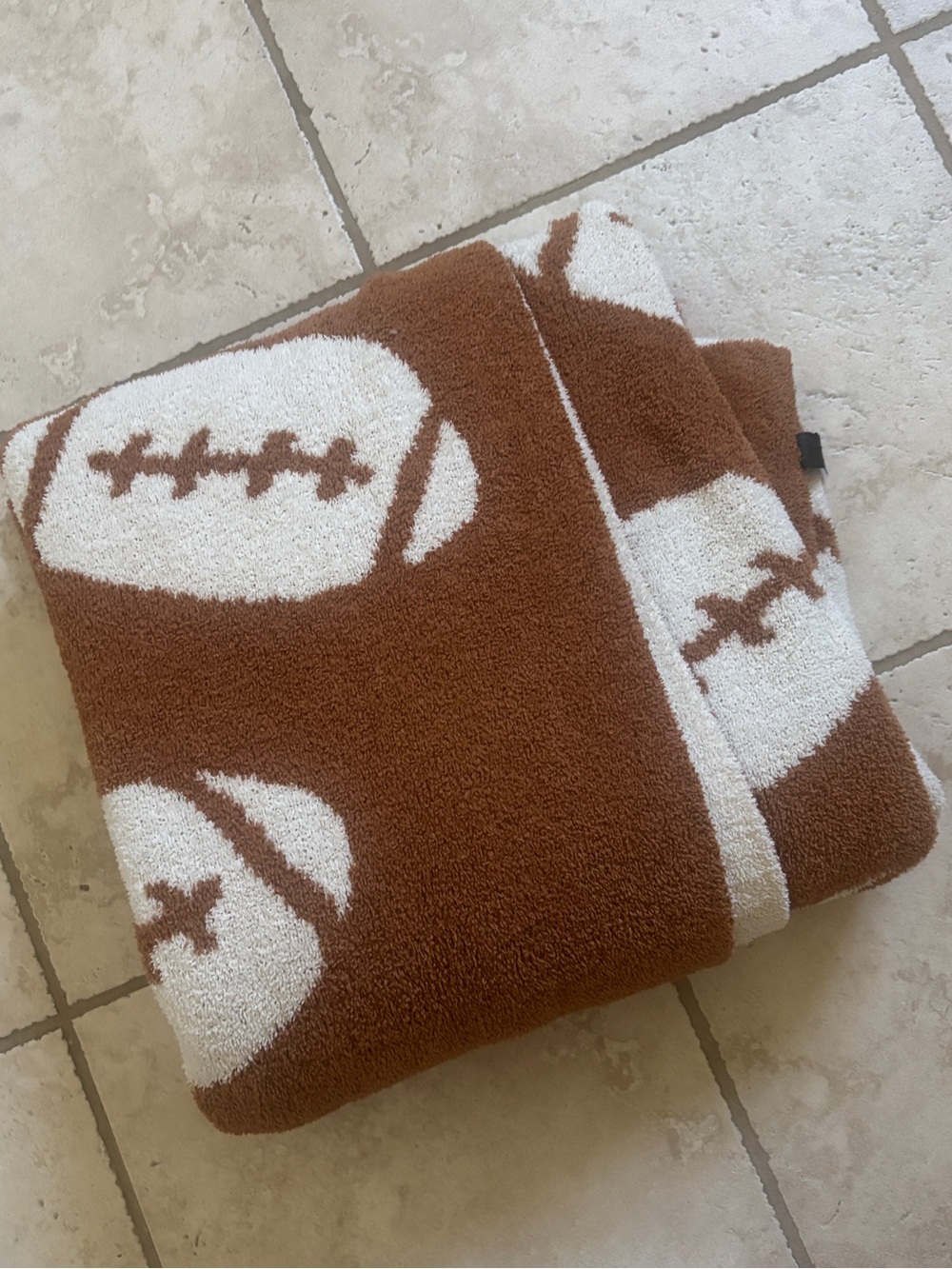 Football soft knit blanket throw double sided great